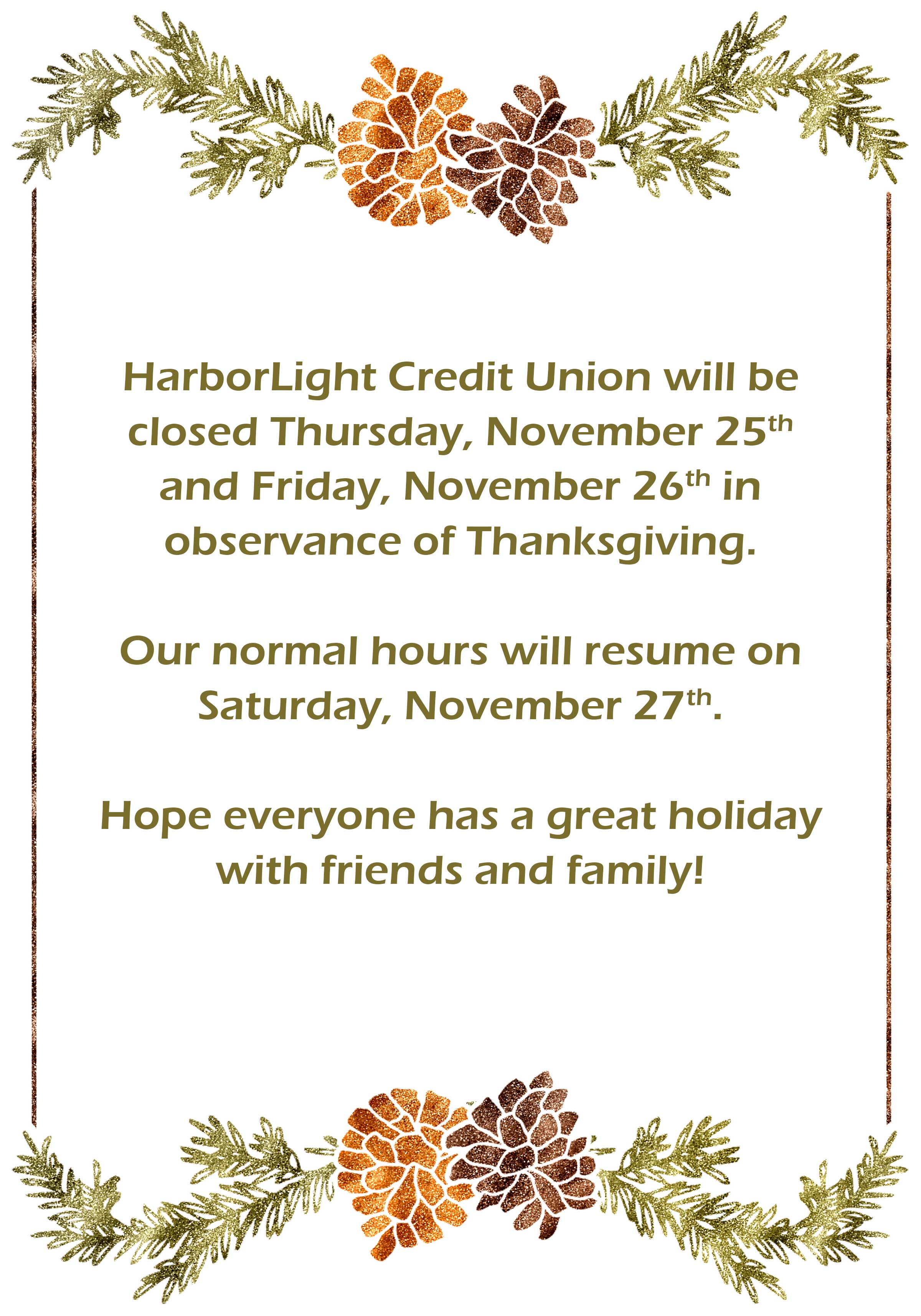 Notice Details Harborlight Cu Montague Mi Whitehall Mi Muskegon Mi